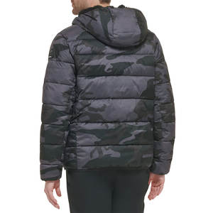 Chaquetas de invierno de alta calidad para hombre, nuevo diseño, soporte acolchado de burbujas, bolsillo de piel, cierre de cremallera, tela de lona de talla grande impresa - Product Image 4