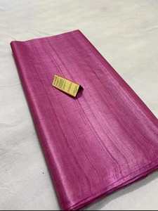 Tela de Seda/Algodón Tejida a Mano, Lisa, con Brillo Natural, Textura Suave, Textil Tejido a Mano para Vestidos, Saris y Dupattas para Niñas, Venta al Por Mayor - Product Image 5