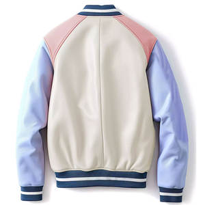 Vente en gros de nouvelles vestes de vol en denim vintage personnalisées de couleur unie pour hommes à la mode veste de conception de bombardier universitaire extérieur - Product Image 2