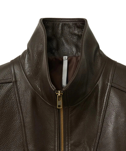 Veste en cuir bomber de haute qualité, colorée, pour moto, protection contre le vent et les chutes, veste en cuir pour homme pour l'extérieur - Product Image 6