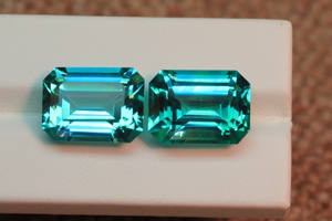 Piedra preciosa Paraiba cultivada en laboratorio, 14x10mm, forma Rectangular, piedra Paraiba facetada suelta, lo mejor para hacer joyas - Product Image 5