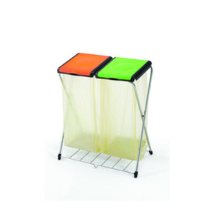 Pattumiera Gimi-Duo con Griglia e Due Coperchi - Product Image 1