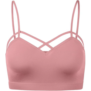 Soutien-gorge de sport moderne pour femme à bretelles – Tissu extensible sans couture, idéal pour le yoga, l'entraînement et le confort au quotidien - Product Image 5