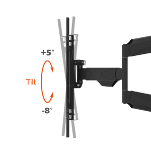 Support mural pour téléviseur Charmount <span class=keywords><strong>Star</strong></span> Mounts 85 pouces à mouvement complet, conception détachable, support de télévision inclinable, max 75 pouces, VESA 600x400 mm - Product Image 3