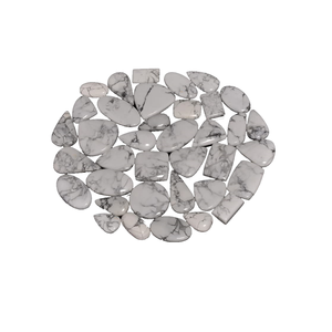 Pierre naturelle de haute qualité Howlite cristal Mix Forme Cabochon de pierres précieuses en vrac pierre précieuse de cristal de guérison Toutes les formes cabochon - Product Image 3