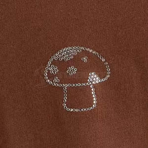 Sweat-shirt à col rond pour homme avec strass, imprimé de luxe, tissu doux, vêtement décontracté pour un look streetwear et de soirée - Product Image 4