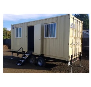 Conteneur de bureau mobile abordable avec remorque à vendre Construction durable et mobilité fluide - Product Image 4