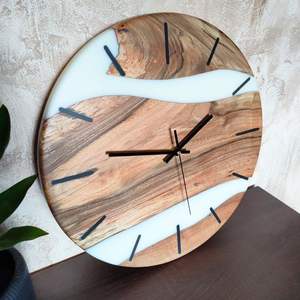 HANDCRAFT EPOXY WALL <b>CLOCK</b> BEST Quality Wooden Resin Epoxy Wall <b>Clock</b> Hand Crafted Wooden Resin Epoxy Wall <b>Clock</b> Wholes - Product Image 1