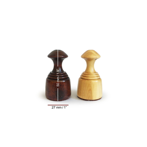 Helena Wood Art Noyer Massif Nacre Damier Set 42 Cm Brown-50mm - Product Image 6