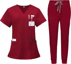 Jogger confortable Scrubs Ensembles Gommage Médical Costumes Hôpital Soins Infirmiers Uniformes En Gros Médecins Infirmières Logo Personnalisé - Product Image 1