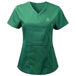 Uniforme Médico Unisex para Enfermería, Traje de Trabajo de Poliéster Elástico de Punto al por Mayor con Logotipo Personalizado - Product Image 2