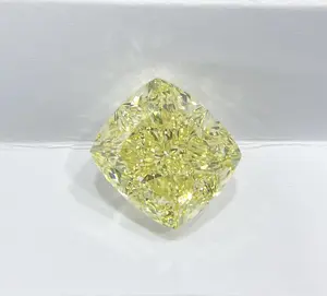 Fancy Yellow Brilliant Modified Cushion Cut 20.22 Carat VS1 Natural GIA Certified Fancy Loose Real Diamonds For Jewelry Making