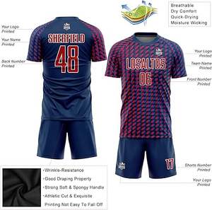 Uniforme de fútbol profesional para niños, nuevo diseño, 100% poliéster, conjunto superior, calidad superior, Color sólido, servicio OEM disponible - Product Image 3