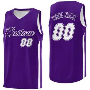 Maillot de basket-ball personnalisé 2025, séchage rapide, presse à chaud, vêtements de sport, maillots de basket-ball américains cousus et brodés - Product Image 5