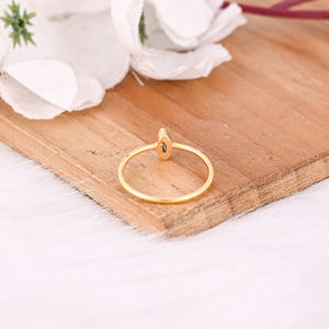 Natural Blue Topaz Gemstone Solid 925 Sterling <b>Silver</b> Yellow Gold <b>Plated</b> Women Designer Ring Birthstone Gift Minimalist Jewelry - Product Image 6