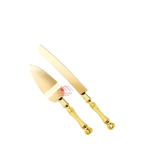 มือจับยาวสำหรับเค้ก, ส้อมสำหรับทำพิซซ่าของหวานที่จับโลหะเป็นเหล็กมีดเค้กด้ามยาว - Product Image 3