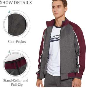 Conjuntos Deportivos de Invierno Transpirables para Hombre a Bajo Precio, Logotipo Personalizado, 100% Algodón Felpa, Servicio OEM - Product Image 5