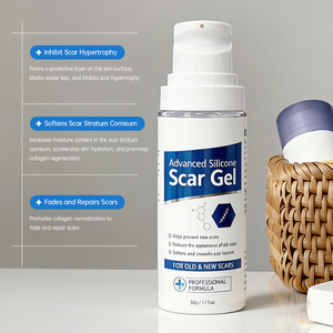 Gel silicone <span class=keywords><strong>anti</strong></span>-cicatrices OEM à action rapide pour l'élimination et la réparation des cicatrices, vergetures, marques d'acné, soin de la peau - Product Image 5