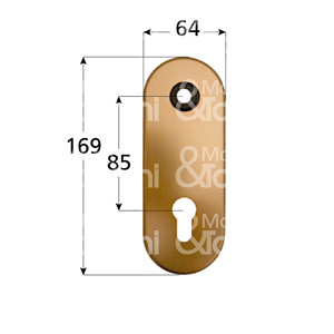 PLAQUE INTERNE LONGUE Art. 371 pour cylindre - Product Image 1