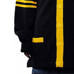 Customized Slim Fit College <b>Cardigans</b> High Quality OEM Computer Training Jogging Wear V-Neck Button Logo Print Casual - Product Image 3