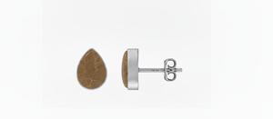 Boucles d'oreilles clous en argent 925 de qualité supérieure, pierre précieuse Petoskey, forme poire, marquise, ovale, fermoir papillon, sertissage clos, lot de 3, cadeau de mariage, fête - Product Image 2