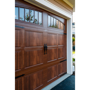 Porte <span class=keywords><strong>de</strong></span> <span class=keywords><strong>garage</strong></span> électrique contemporaine élégante en bois - Product Image 5