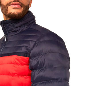 Veste doudoune Colourblock avec poches zippées nouveauté Design personnalisé professionnel 2024 léger pour hommes veste à bulles - Product Image 6