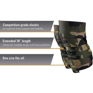 Custom Gym Adjustable Sports <b>Knee</b> Brace Elastic <b>Support</b> <b>Knee</b> <b>Strap</b> Wraps for Weightlifting <b>Knee</b> Wrap for Sale - Product Image 4