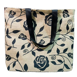 Conception personnalisée à la mode Meilleures ventes Sacs fourre-tout en jute de taille personnalisée imprimés de logo personnalisé du Bangladesh - Product Image 1