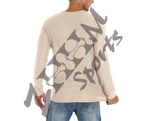 Camiseta informal ligera con patrón sólido para hombre, jersey de manga larga con cuello redondo y gofres, conjunto de camisa de secado rápido de punto térmico de otoño - Product Image 2