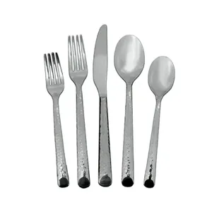 Juego de cubiertos de acero inoxidable con acabado de pulido de espejo perfecto para vajilla de boda y suministros de comedor elegantes - Product Image 1