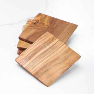 MN EXPORTS Posavasos de madera pura con forma cuadrada hechos a mano para estilo premium - Product Image 2