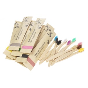 Brosse à dents en charbon de bambou souple à usage domestique 2025 pour adultes Super doux biodégradable avec boîte à poils en bois naturel emballée - Product Image 4