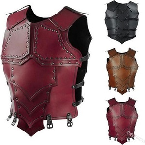 2023 nouveau Design Halloween carnaval mascarade Viking armure glace cristal cuir épaule armure - Product Image 6