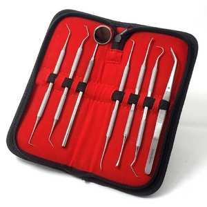 Kit d'outils d'examen de base pour étudiants en chirurgie, hygiène, grattoir pour le nettoyage des dents, instruments chirurgicaux en acier de 7 pièces - Product Image 3