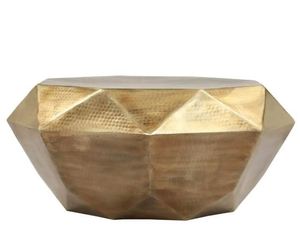 Tabouret moderne de forme ronde de haute qualité avec couvercle Tabouret latéral martelé exclusif à vendre et à fournir pour la vente en gros - Product Image 4