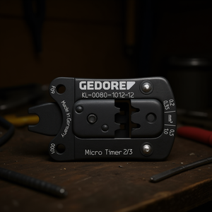 คีมย้ำสายไฟ Gedore KL-0080-1012-12 พร้อมหัวเปลี่ยน MicroTimer 2/3 สำหรับการย้ำสายไฟ - Product Image 3