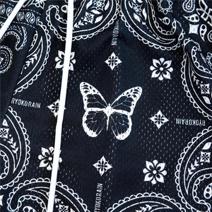 Pantalones cortos de diseñador con estampado de Paisley para hombre de alta calidad, malla antiarrugas de poliéster con bolsillos, patrón sólido - Product Image 5