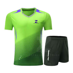 Pakistan Fabricant Hommes Respirant Avant Logo Tennis Uniforme 100% Polyester Haute Qualité À Manches Courtes - Product Image 1