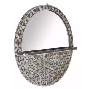 Bathroom Or Bedroom Usage Wall Decorative <b>Hanging</b> <b>Mirror</b> Brass Exclusive Design Rounded Shape Wall <b>Mirror</b> Frame - Product Image 6