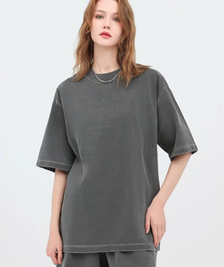 เสื้อยืดคอกลมโอเวอร์ไซส์ น้ำหนัก 425 แกรม ผ้าคอตตอน 100% ทรงหลวม แขนยาว รับสกรีนลายตามสั่ง - Product Image 3