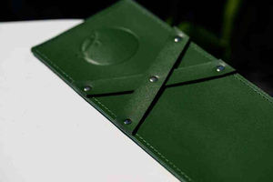 Porta Cubiertos Plegable de Cuero Genuino de Lujo, Ecológico, para Restaurante, Estilo Vintage, Organizador de Cubiertos LCH-0016 - Product Image 3