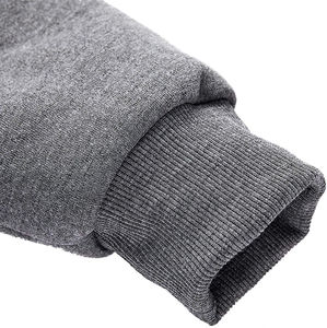 Sudadera con Capucha para Jóvenes, Otoño, Cálida, con Cierre Completo, 100% Algodón, Chaqueta de Felpa, Holgada, Transpirable, con Diseño Bordado en Relieve - Product Image 5