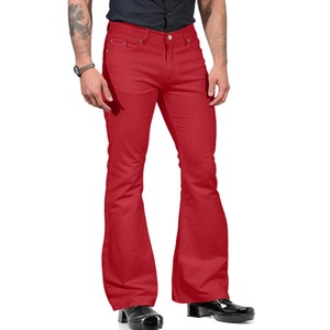 Pantalones acampanados, pantalones de moda para hombres 2023, pantalones vaqueros informales Cargo para mujer, pantalones gruesos ajustados, pantalones pitillo Retro para hombre, Pantalones - Product Image 6