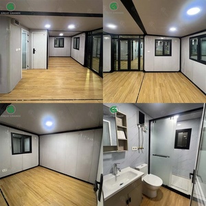 20フィートプレハブコンテナハウス、2ベッドルーム、モジュール式モダン輸送用、WPC壁パネル付きプレハブ住宅、家族向け - Product Image 2