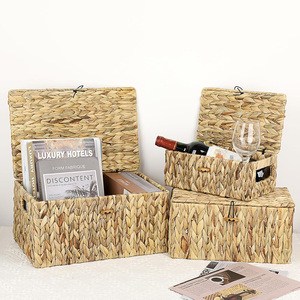 <b>Water</b> hyacinth storage boxes high quality organizer <b>containers</b> factory direct price <b>container</b> box - Product Image 5