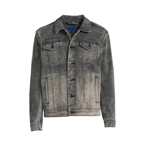 Chaquetas vaqueras para hombre de último estilo superventas, venta al por mayor, 100% algodón, moda callejera - Product Image 3