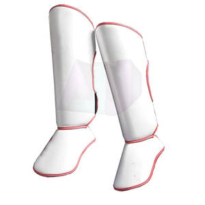 Espinilleras de Cuero Duraderas y Ligeras, Espuma Absorbente de Impactos, Correa Antideslizante, Transpirables, que Brindan Excelente Comodidad y Seguridad - Product Image 2