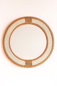 Espejo de Pared de Metal de Lujo con Cristal Natural Moderno, Espejo Decorativo para el Hogar y Hoteles, Espejo de Pared con Forma Dorada de Moda para Tocador - Product Image 3