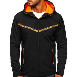 Nouveau design d'extérieur, vestes softshell à capuche pour hommes, veste softshell en polaire imperméable avec logo personnalisé de haute qualité, voile avec poches - Product Image 1